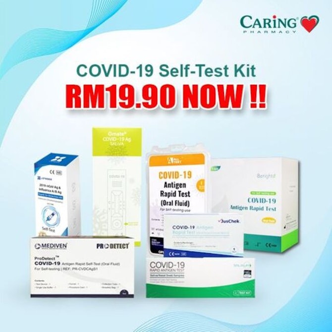 Caring pharmacy covid test kit